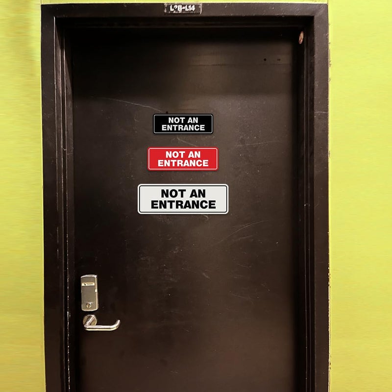 All Quality Standard Not An Entrance Wall or Door Sign - Durable Material | Compliance and Regulatory Signage -Red - Large (1 Pack) - Image 3